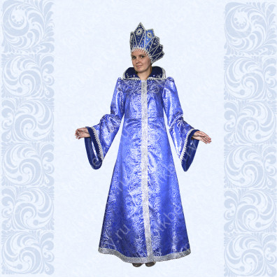 Карнавальный костюм Зимушки, Снежной Королевы, Снегурочки, №10-1- фото 1