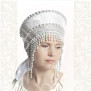 Кокошник Серебряная княжна- фото 1
