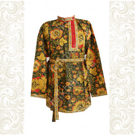 Косоворотка Русские узоры, хлопок- фото 1