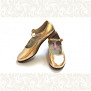 Туфли детские для народно-характерного танца, золотые- фото 1