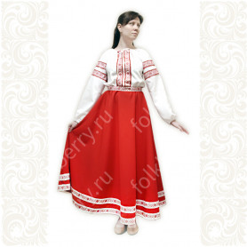 Платье Дмитра, красное, длинное- фото 1