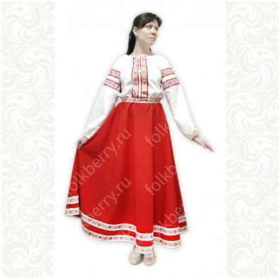 Платье Дмитра, красное, длинное- фото 1
