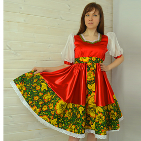 Платье Кадриль, атлас-стрейч- фото 1