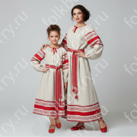 Вологда, лен с красным