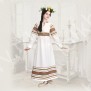 Платье Полюшко, лен, белое - фото 2