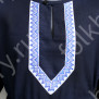 Рубаха мужская Колосок, темно-синий лён - фото 2