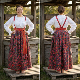 Русь сарафанная. Самара, хлопок, синий 