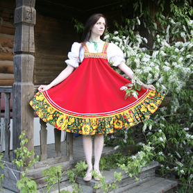 Сарафан с блузой Солнышко мое, габардин, хлопок- фото 1